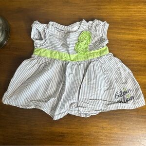 Calvin Klein Striped Baby Dress 0-3M